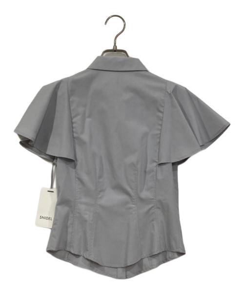 Snidel（スナイデル）Snidel (スナイデル) タイ付きブラウス グレー サイズ:FREEの古着・服飾アイテム