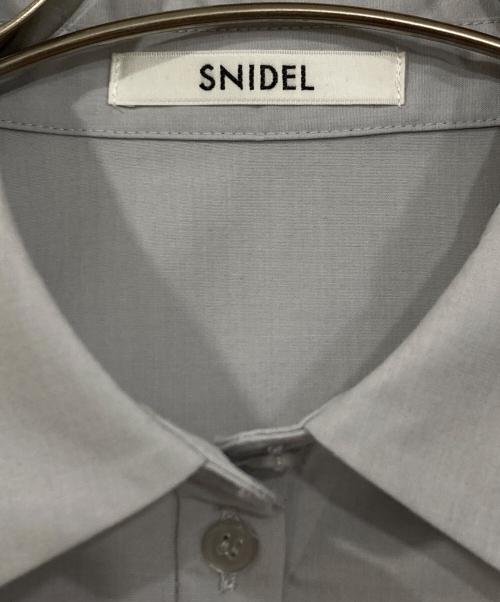 Snidel（スナイデル）Snidel (スナイデル) タイ付きブラウス グレー サイズ:FREEの古着・服飾アイテム