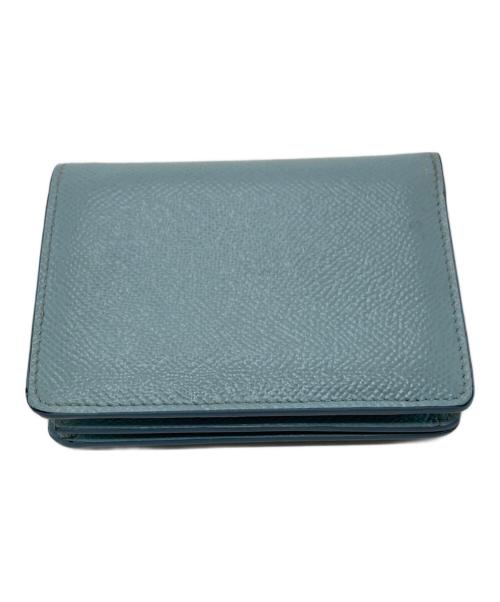 DOLCE & GABBANA（ドルチェ＆ガッバーナ）DOLCE & GABBANA (ドルチェ＆ガッバーナ) 2つ折り財布 ブルーの古着・服飾アイテム