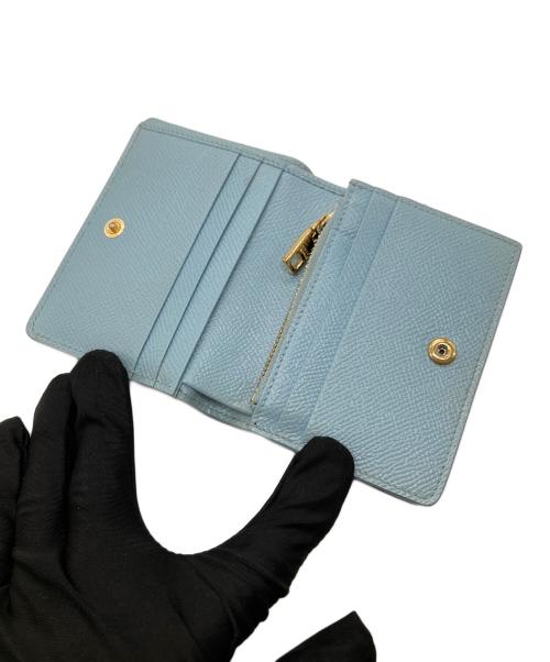 DOLCE & GABBANA（ドルチェ＆ガッバーナ）DOLCE & GABBANA (ドルチェ＆ガッバーナ) 2つ折り財布 ブルーの古着・服飾アイテム