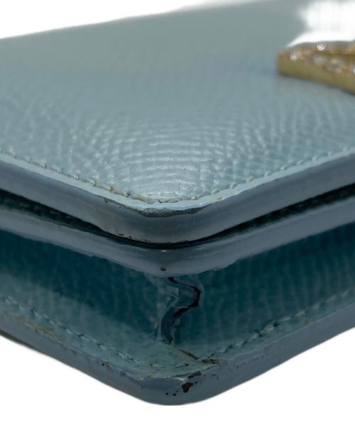 DOLCE & GABBANA（ドルチェ＆ガッバーナ）DOLCE & GABBANA (ドルチェ＆ガッバーナ) 2つ折り財布 ブルーの古着・服飾アイテム