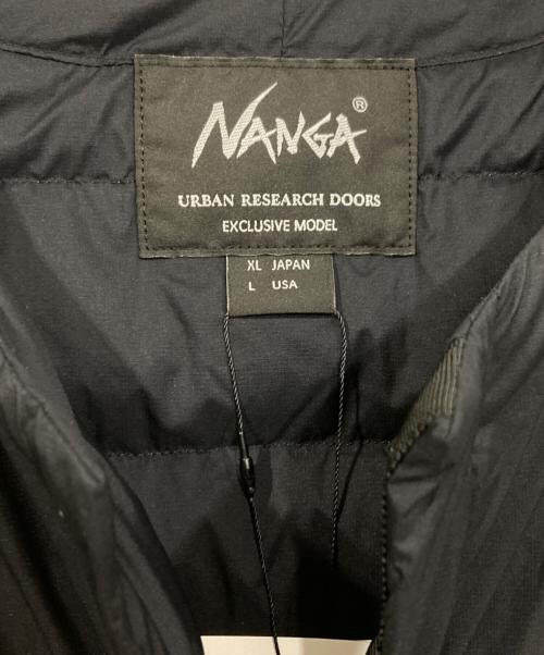 NANGA（ナンガ）NANGA (ナンガ) URBAN RESEARCH DOORS (アーバンリサーチドアーズ) 別注 INNER DOWN JACKET ブラック サイズ:XL 未使用品の古着・服飾アイテム
