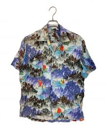 PENNEYS（ペニーズ）の古着「60's総柄アロハシャツ」｜ブルー