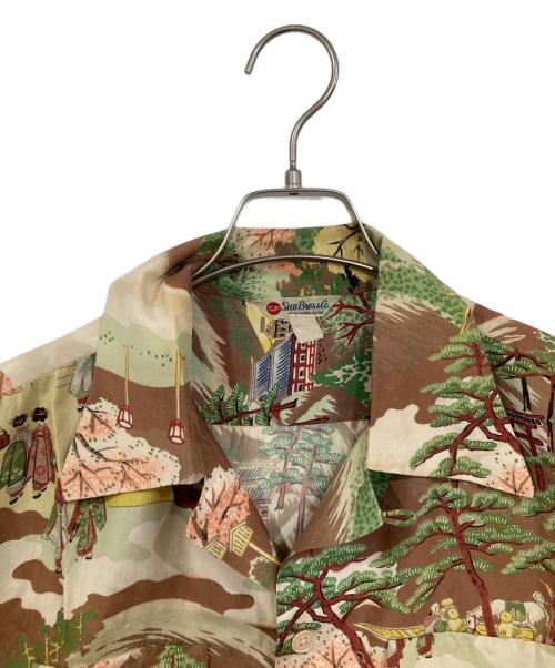 Sun Bros & Co.（サンブロス アンド カンパニー）Sun Bros & Co. (サンブロス アンド カンパニー) 50's和柄アロハシャツ ブラウン サイズ: 肩幅46cm・身幅60cm・着丈74cmの古着・服飾アイテム