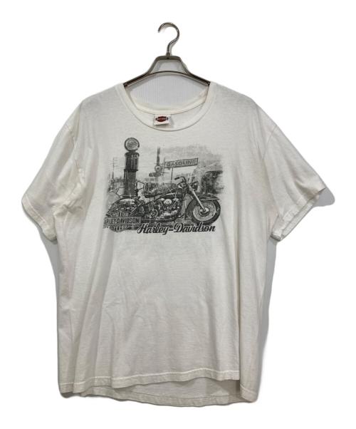 HARLEY-DAVIDSON（ハーレーダビッドソン）HARLEY-DAVIDSON (ハーレーダビッドソン) プリントTシャツ ホワイト サイズ:XLの古着・服飾アイテム
