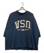 WILLY CHAVARRIAウィリーチャバリア）の古着「USA Buffalo T-Shirt」｜ネイビー