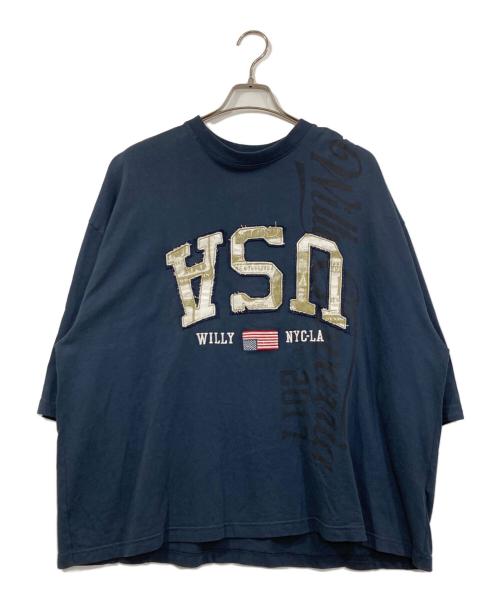 WILLY CHAVARRIA（ウィリーチャバリア）WILLY CHAVARRIA (ウィリーチャバリア) USA Buffalo T-Shirt ネイビー サイズ:Ⅿの古着・服飾アイテム