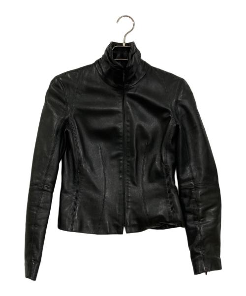 LOEWE（ロエベ）LOEWE (ロエベ) ラムレザージャケット ブラック サイズ:36の古着・服飾アイテム