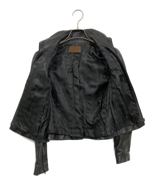 LOEWE（ロエベ）LOEWE (ロエベ) ラムレザージャケット ブラック サイズ:36の古着・服飾アイテム