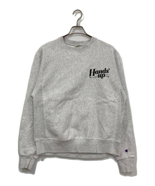 Champion REVERSE WEAVE（チャンピオン リバース ウィーブ）Champion REVERSE WEAVE (チャンピオン リバース ウィーブ) プリントスウェット グレー サイズ:Ⅿの古着・服飾アイテム