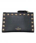 VALENTINO GARAVANIヴァレンティノ・ガラヴァーニ）の古着「スタッズ二つ折り財布」｜ブラック