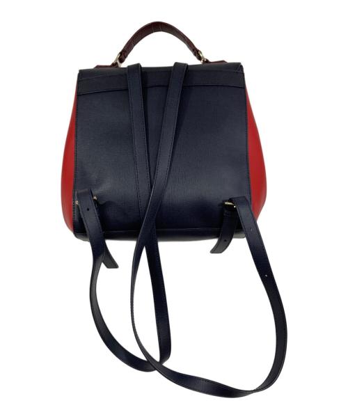 PAUL SMITH（ポールスミス）Paul Smith (ポールスミス) カラーブロック バックパック ネイビー×レッドの古着・服飾アイテム