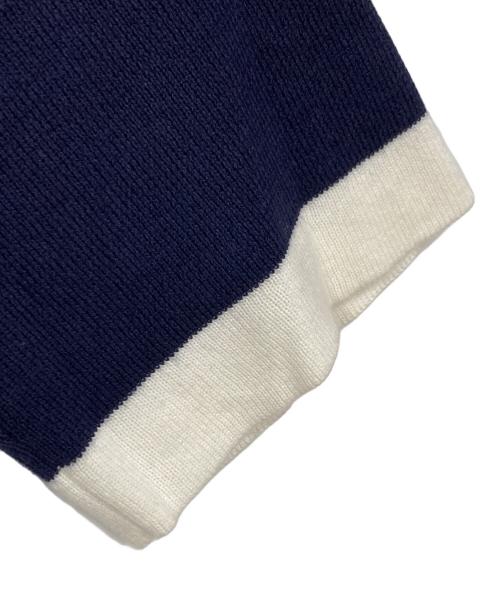 MACKINTOSH PHILOSOPHY（マッキントッシュ フィロソフィー）MACKINTOSH PHILOSOPHY (マッキントッシュ フィロソフィー) Cleric Collar Knit ワンピース ネイビー サイズ:38の古着・服飾アイテム