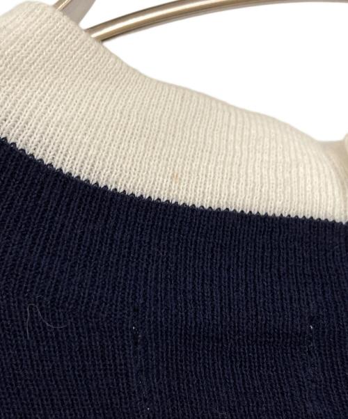 MACKINTOSH PHILOSOPHY（マッキントッシュ フィロソフィー）MACKINTOSH PHILOSOPHY (マッキントッシュ フィロソフィー) Cleric Collar Knit ワンピース ネイビー サイズ:38の古着・服飾アイテム