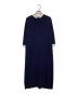 MACKINTOSH PHILOSOPHY（マッキントッシュ フィロソフィー）の古着「Cleric Collar Knit ワンピース」｜ネイビー