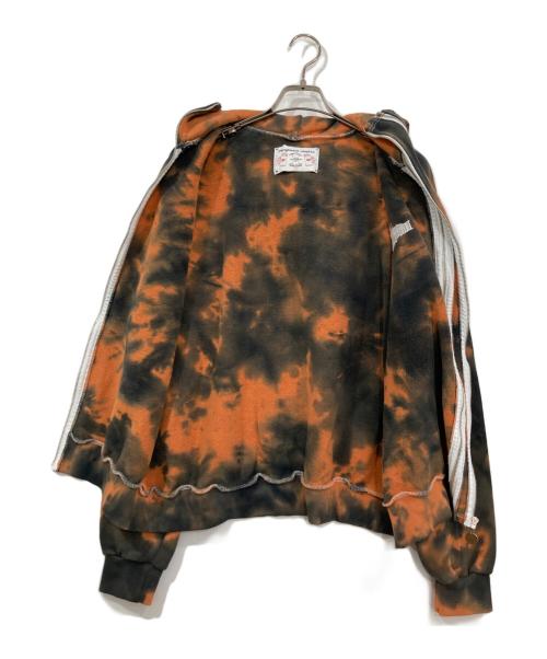 hangoverz clothez（ハングオーバーズ）HANGOVERZ CLOTHEZ (ハングオーバーズ) ST&OG Charm Double Zip Hoodie オレンジ×ブラック サイズ:Lの古着・服飾アイテム