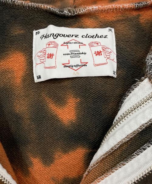 hangoverz clothez（ハングオーバーズ）HANGOVERZ CLOTHEZ (ハングオーバーズ) ST&OG Charm Double Zip Hoodie オレンジ×ブラック サイズ:Lの古着・服飾アイテム