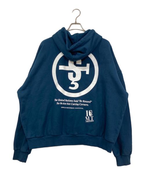 hangoverz clothez（ハングオーバーズ）HANGOVERZ CLOTHEZ (ハングオーバーズ) 2ND LOGO W-ZIP HOODIE ネイビー サイズ:XLの古着・服飾アイテム