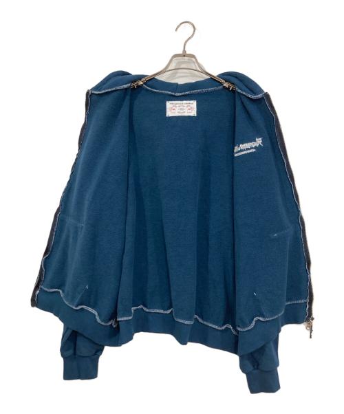 hangoverz clothez（ハングオーバーズ）HANGOVERZ CLOTHEZ (ハングオーバーズ) 2ND LOGO W-ZIP HOODIE ネイビー サイズ:XLの古着・服飾アイテム