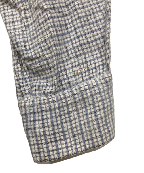 BRENTS（ブレント）BRENTS (ブレント) 60sヴィンテージ開襟シャツ ホワイト×ブルー サイズ:L 16-16 1/2の古着・服飾アイテム