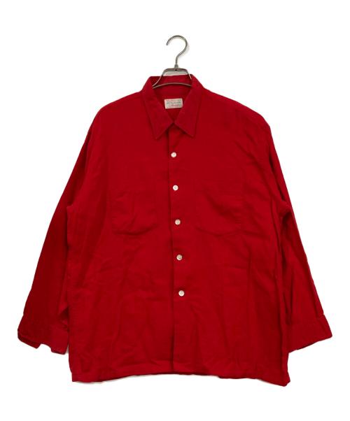 Viyella（ヴァイエラ）Viyella (ヴァイエラ) 60sヴィンテージ開襟シャツ レッド サイズ:XLの古着・服飾アイテム