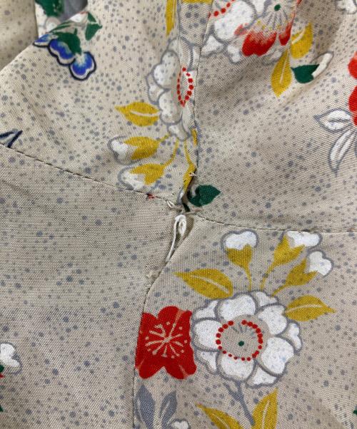 sun fashions（サン ファッション）sun fashions (サン ファッション) 50's長袖総柄アロハシャツ ベージュ サイズ:不明の古着・服飾アイテム