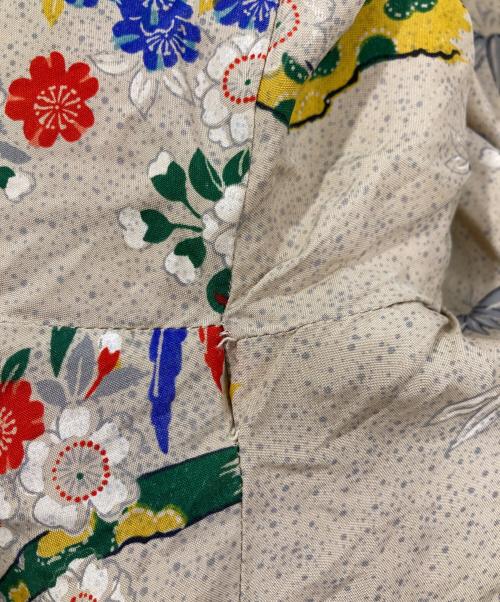 sun fashions（サン ファッション）sun fashions (サン ファッション) 50's長袖総柄アロハシャツ ベージュ サイズ:不明の古着・服飾アイテム
