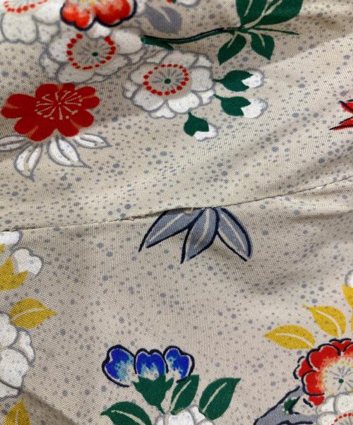 sun fashions（サン ファッション）sun fashions (サン ファッション) 50's長袖総柄アロハシャツ ベージュ サイズ:不明の古着・服飾アイテム