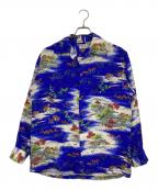 WATUMULL'S Leilaniワットムルズ レイラニ）の古着「ヴィンテージハワイアンシャツ」｜ブルー