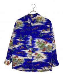 WATUMULL'S Leilani（ワットムルズ レイラニ）の古着「ヴィンテージハワイアンシャツ」｜ブルー