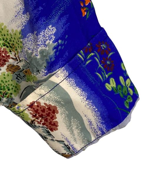 WATUMULL'S Leilani（ワットムルズ レイラニ）WATUMULL'S Leilani (ワットムルズ レイラニ) ヴィンテージハワイアンシャツ ブルー サイズ:実寸サイズ参照の古着・服飾アイテム
