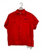SunBros&Coサンブロス アンド カンパニー）の古着「ヴィンテージボーリングシャツ」｜レッド