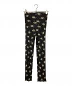 PLEATS PLEASEプリーツプリーズ）の古着「花柄プリーツレギンスパンツ」｜グレー