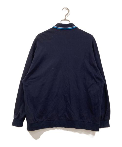 FRED PERRY（フレッドペリー）FRED PERRY (フレッドペリー) BEAMS (ビームス) 別注ピケ スウェット ポロシャツ ネイビー サイズ:Lの古着・服飾アイテム