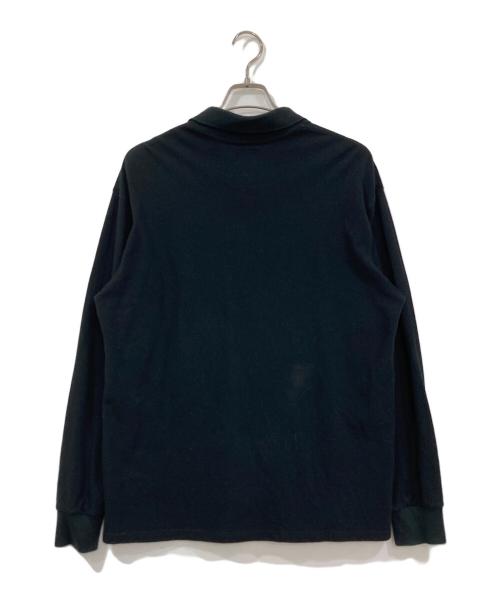 Needles（ニードルズ）Needles (ニードルズ) L/S Polo Shirt - Cotton Pique ブラック サイズ:Lの古着・服飾アイテム