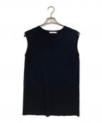 Whim Gazetteウィムガゼット）の古着「フレンチスリーブニットプルオーバー」｜ブラック