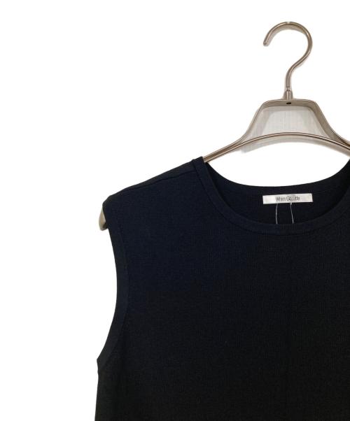 Whim Gazette（ウィムガゼット）Whim Gazette (ウィムガゼット) フレンチスリーブニットプルオーバー ブラック サイズ:FREE 未使用品の古着・服飾アイテム