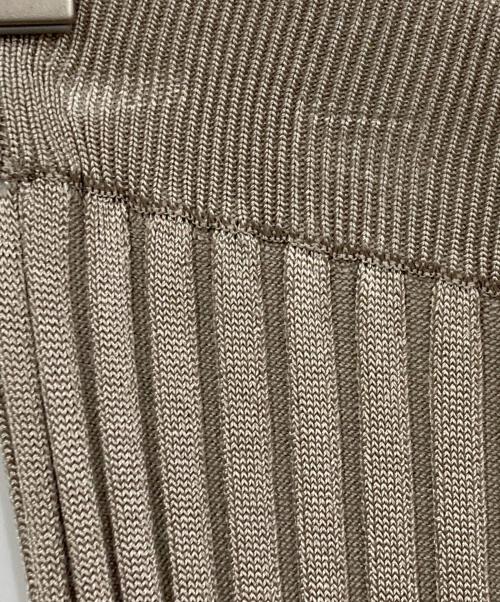 Whim Gazette（ウィムガゼット）Whim Gazette (ウィムガゼット) ニットフィットスカート ベージュ サイズ:FREEの古着・服飾アイテム