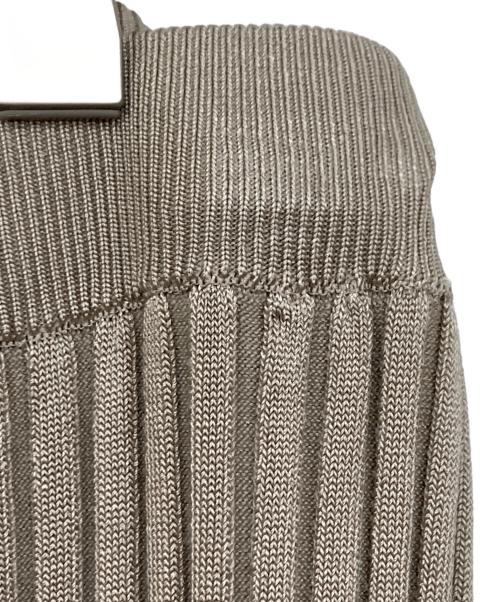 Whim Gazette（ウィムガゼット）Whim Gazette (ウィムガゼット) ニットフィットスカート ベージュ サイズ:FREEの古着・服飾アイテム