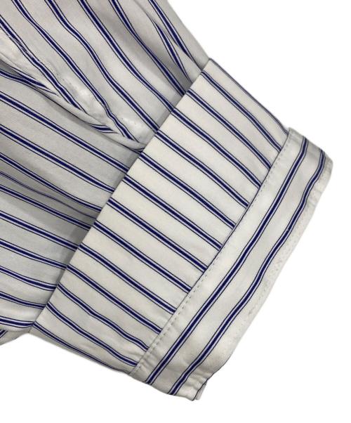 Whim Gazette（ウィムガゼット）Whim Gazette (ウィムガゼット) 刺繍チュニックシャツ ホワイト×ブルー サイズ:FREEの古着・服飾アイテム