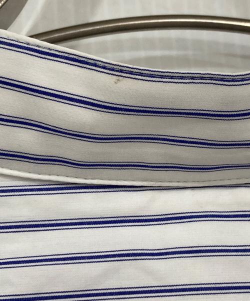 Whim Gazette（ウィムガゼット）Whim Gazette (ウィムガゼット) 刺繍チュニックシャツ ホワイト×ブルー サイズ:FREEの古着・服飾アイテム