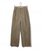 Whim Gazetteウィムガゼット）の古着「ジュートライクタックパンツ」｜ベージュ