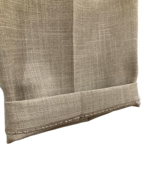 Whim Gazette（ウィムガゼット）Whim Gazette (ウィムガゼット) ジュートライクタックパンツ ベージュ サイズ:36の古着・服飾アイテム