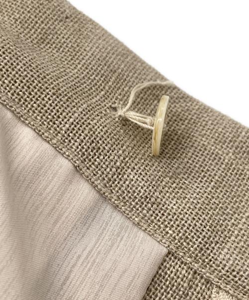 Whim Gazette（ウィムガゼット）Whim Gazette (ウィムガゼット) ジュートライクタックパンツ ベージュ サイズ:36の古着・服飾アイテム