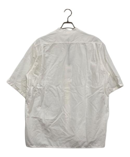 Ets MATERIAUX（マテリオ）Ets MATERIAUX (マテリオ) ショートスリーブ バンドカラーシャツ ホワイト サイズ:1の古着・服飾アイテム