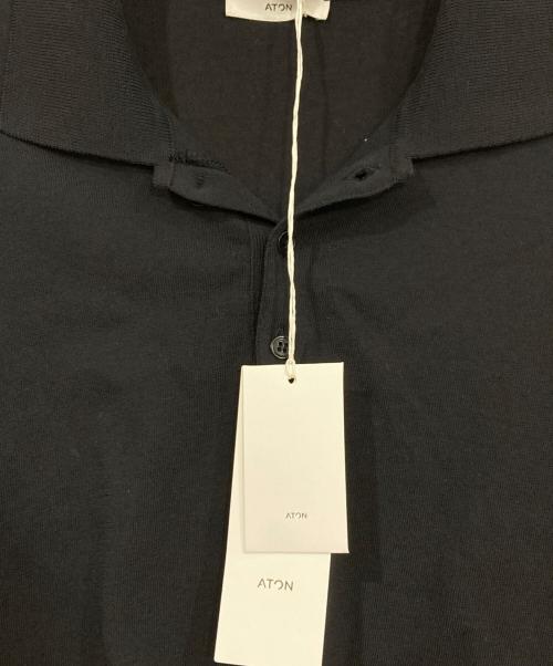 ATON（エイトン）ATON (エイトン) ポロシャツ ブラック サイズ:06の古着・服飾アイテム