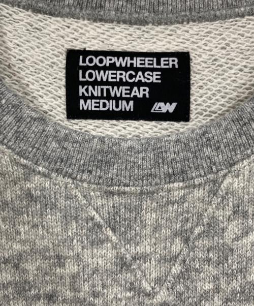 LOOPWHEELER（ループウィラー）LOOPWHEELER (ループウィラー) LOWERCASE (ロウワーケース) ウールスウェット グレー サイズ:Ⅿの古着・服飾アイテム