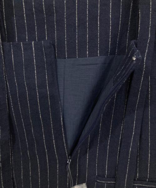 IENA（イエナ）IENA (イエナ) SOリネン混Iラインジャンパースカート ネイビー サイズ:38 未使用品の古着・服飾アイテム