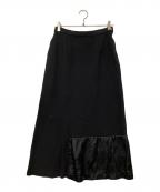 tricot COMME des GARCONSトリココムデギャルソン）の古着「90's異素材ウールスカート」｜ブラック