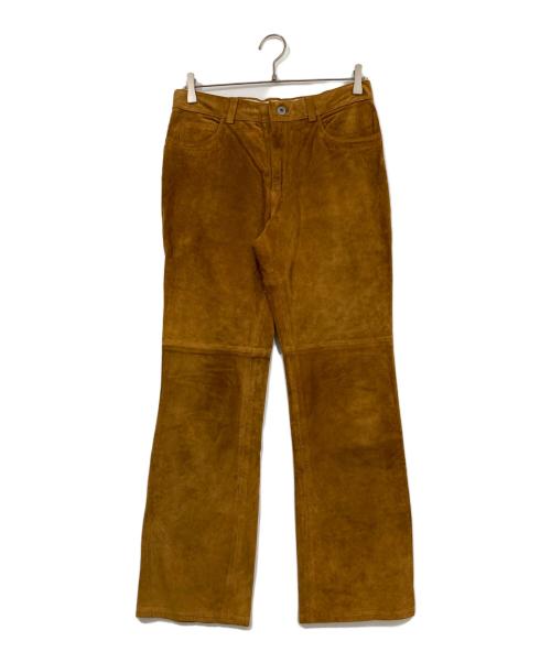 OLD GAP（オールドギャップ）OLD GAP (オールドギャップ) STRAIGHT GRAIN BOOT CUT/スエードレザーブーツカットパンツ ブラウン サイズ:W31×L30の古着・服飾アイテム